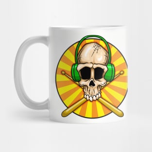 Drummer Skull Mug